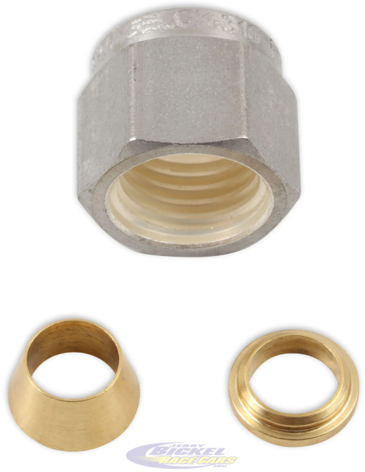 EGT Weldment Nut & Ferrule, .250" [In Stock Closeout]